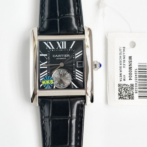 TANK MC SECOND TIME STEEL CASE LEATHER