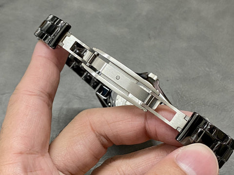 J12 Automatic Black Ceramic White Numerals Black Dial