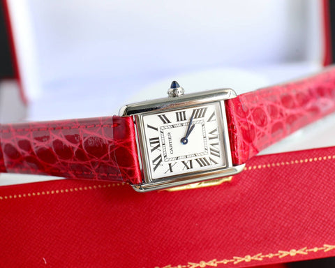 TANK MUST SMALL CROCODILE STRAP WHITE DIAL