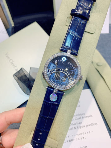 LADY ARPELS LOVER BRIDGE BLUE CROCODILE