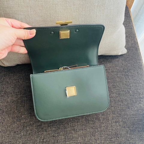 TRIOMPHE BOX 18 CALFSKIN SEA GREEN