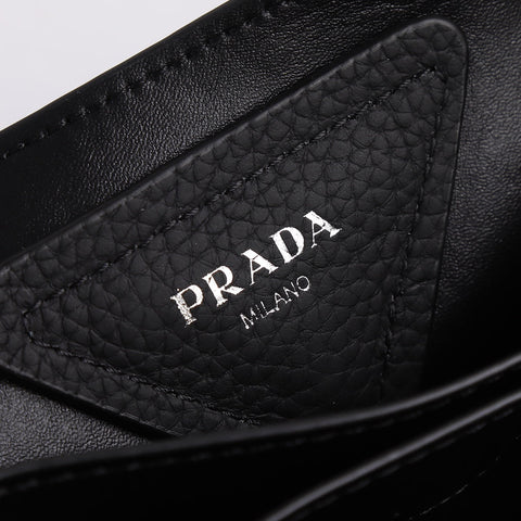 PRA 18 DYNAMIQUE LOGO TOTE BAG IN BLACK CALFSKIN