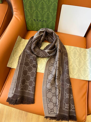 GUCCI 25S SCARF 180 IN WOOL 644859
