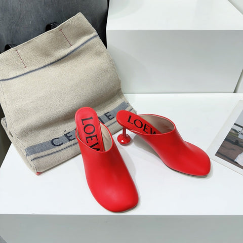 LW TOY MULE 95 RED CALFSKIN