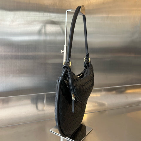 MEDIUM GEMELLI 36 BLACK LAMBSKIN