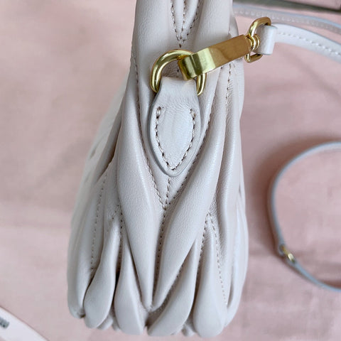 WANDER MATELASSÉ NAPPA MINI BAG 18 IN NUDE PINK LAMBSKIN