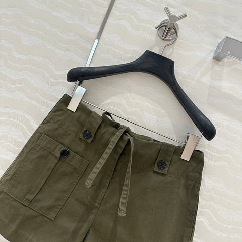 PRADA FASHION MOSS GREEN SHORTS 263938