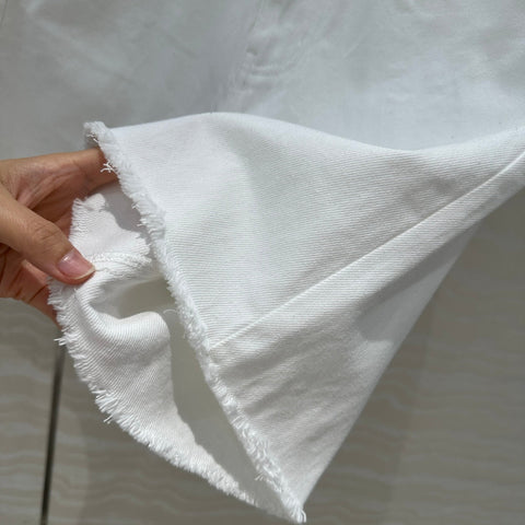 PRADA FASHION STRAIGHT-LEG DENIM SHORTS 263945