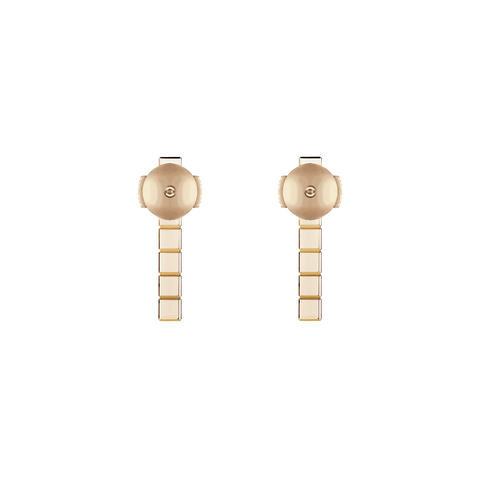 ICE CUBE PINK GOLD EARRINGS
