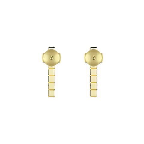 ICE CUBE GOLD DIAMONDS EARRINGS
