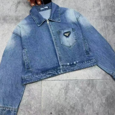 Pra Cropped Denim Jacket