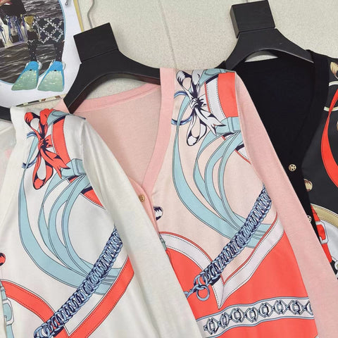 HM 25S Cardigan Tencel Knit Fabric with Rayon Fabric