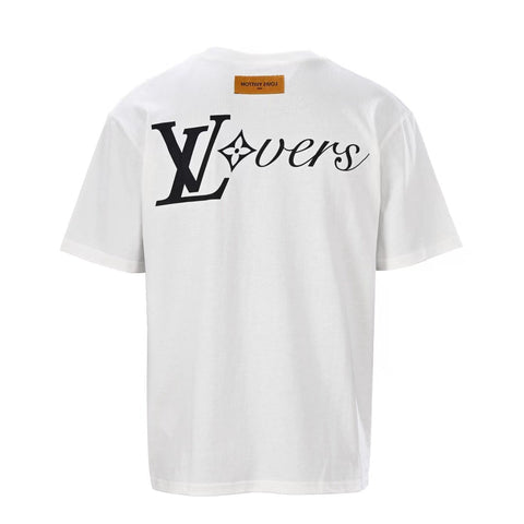 LV Lovers T-Shirt White Cotton