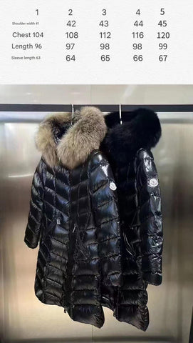 MONCLER LONG PUFFER JACKET IN BLACK