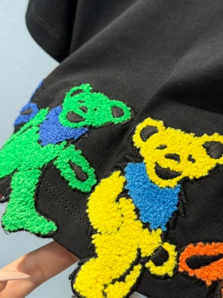 Loewe 25 Bear Embroidered High Waist Short T-shirt Cotton