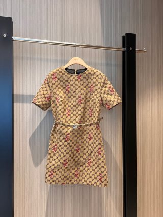 Gucci Beige Polyester Fiber