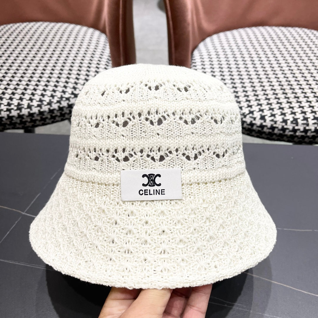 BUCKET HAT MODEL 651868 IN WHITE CROCHET