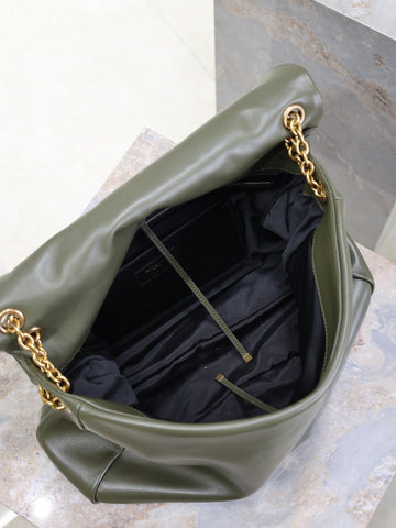 YSL 25S LARGE JAMIE 43 IN LIGHT MUSK LAMBSKIN GOLD HARDWARE