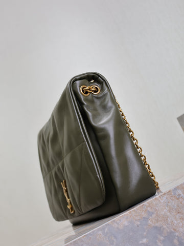 YSL 25S LARGE JAMIE 43 IN LIGHT MUSK LAMBSKIN GOLD HARDWARE