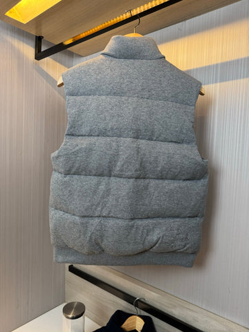 MONCLER 25S DOWN VEST IN GRAY 065