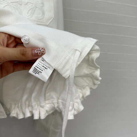 Loewe Shirt Jacket White Cotton