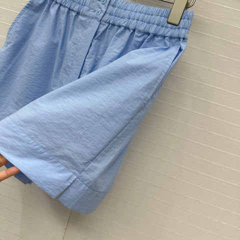 Loewe Short Blue Cotton