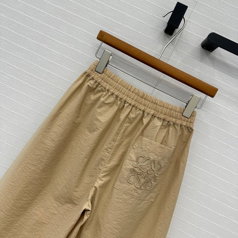 Loewe Pants Khaki Cotton