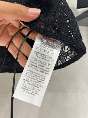 GUCCI 25S JACQUARD EMBROIDERED SILK SET THICK FABRIC 264984