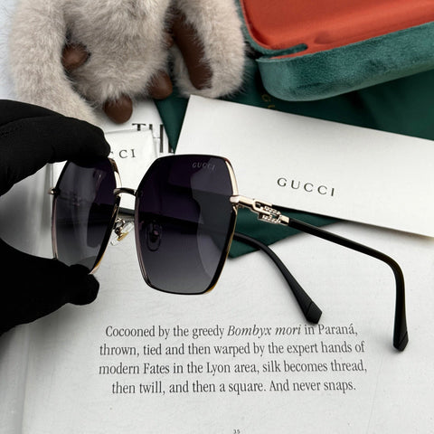 OVERSIZED SQUARE FRAME SUNGLASSES G1639 IN METAL