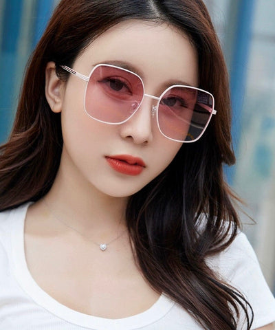 SQUARE FRAME SUNGLASSES G22201 IN METAL