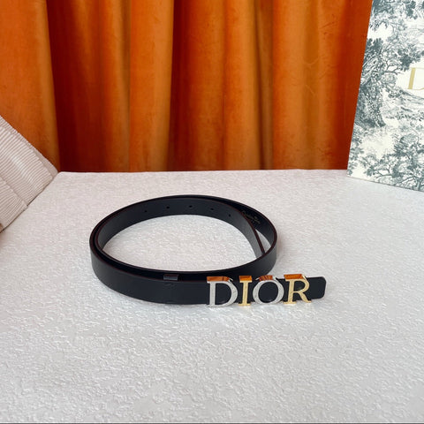 DIOR 25S BELT 20 MM IN BLACK CALFSKIN 562162