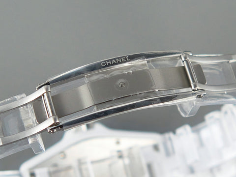 J12 Date Quartz White Ceramic Stainless Graffiti Limited