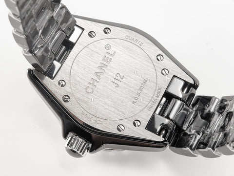 J12 Quartz Black Ceramic Black Numerals Black Dial