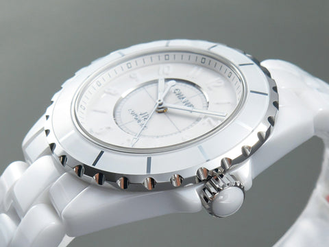 J12 Automatic White Ceramic White Numerals White Dial