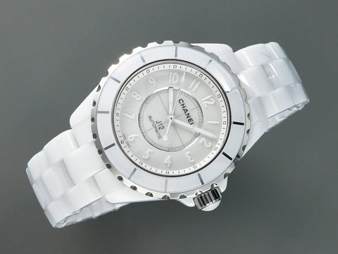 J12 Automatic White Ceramic White Numerals White Dial