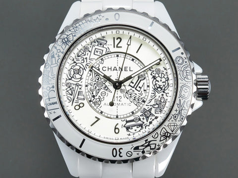 J12 38mm Automatic 20Th Anniversary White Ceramic