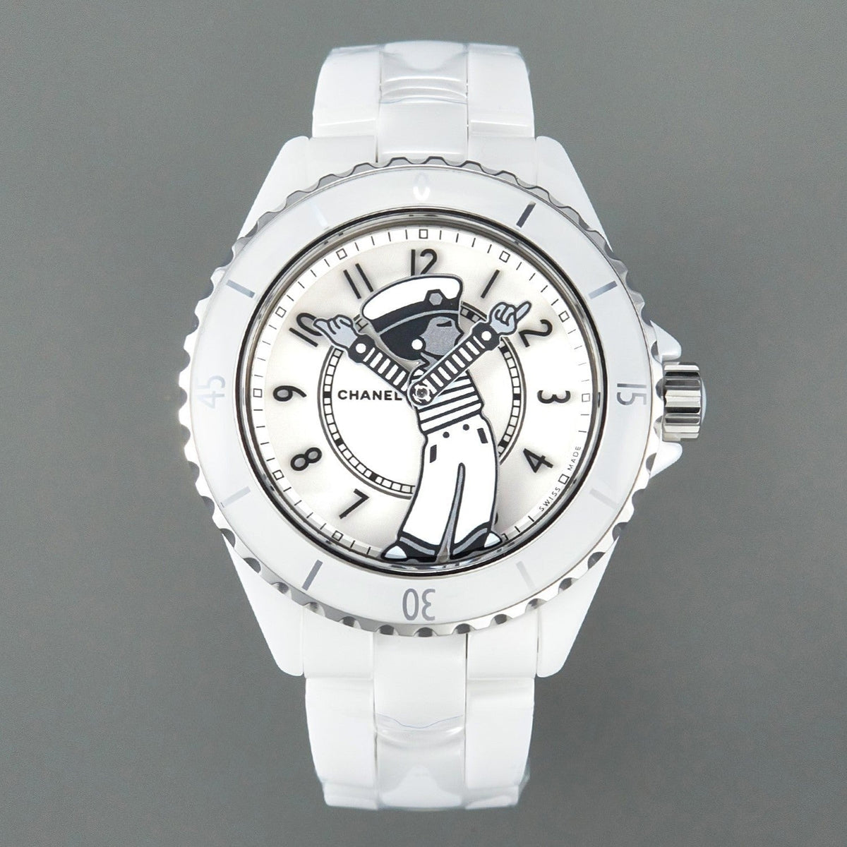 J12 38mm Mademoiselle Automatic White Ceramic