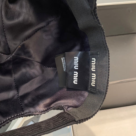 MM BASEBALL CAP IN BLACK VELVET