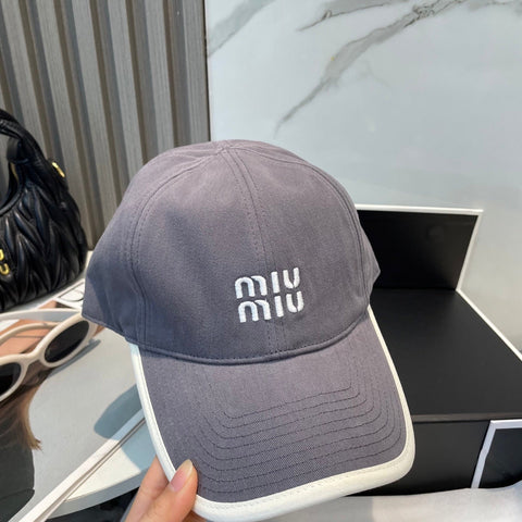 MM BASEBALL CAP IN GREY FABRIC STYLE 3
