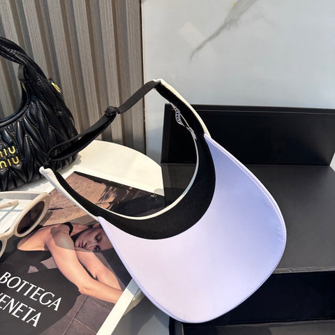 MM SPORT VISOR CAP IN PASTEL PURPLE MIX WHITE FABRIC