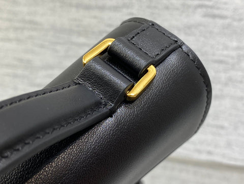 MISS MONTAIGNE MINI BAG IN BLACK SHINY SMOOTH CALFSKIN