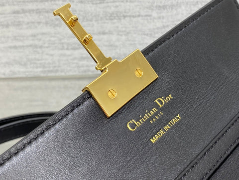 MISS MONTAIGNE MINI BAG IN BLACK SHINY SMOOTH CALFSKIN