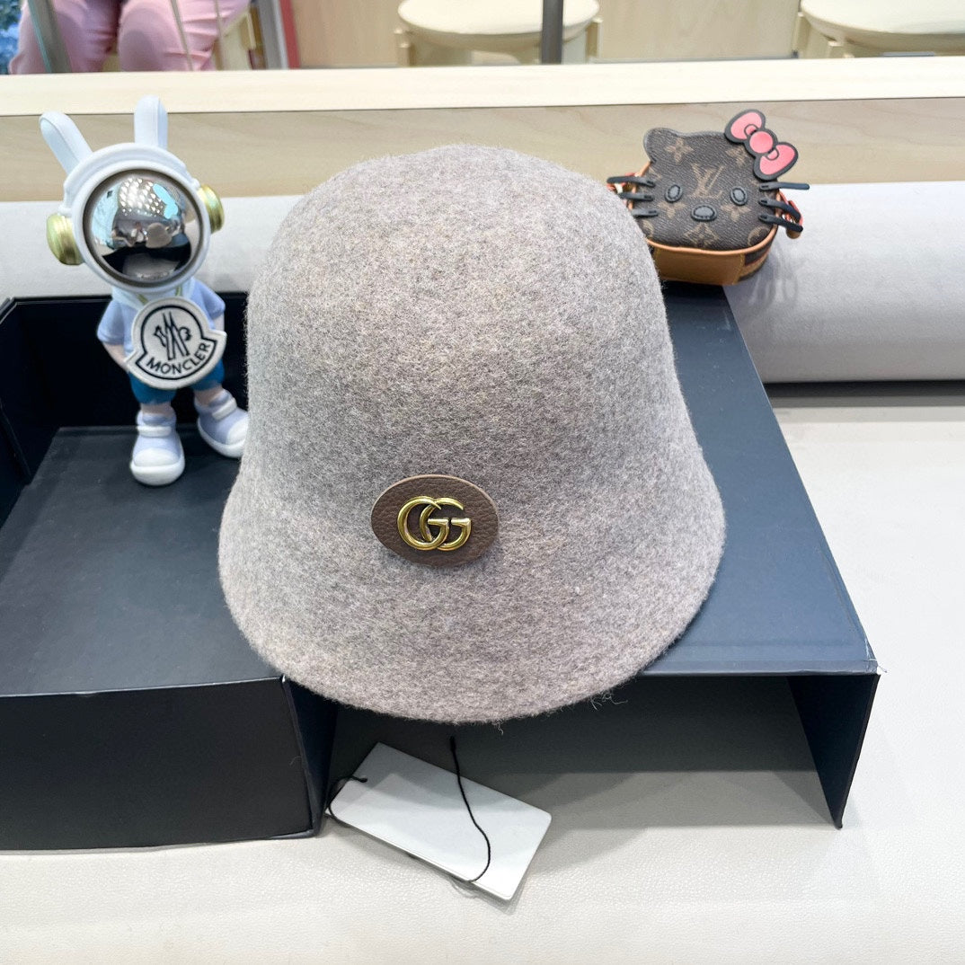KHAKI BROWN BUCKET HAT 411348