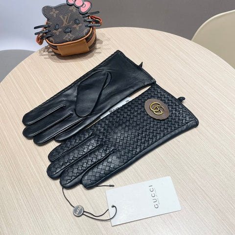 COUPLE GLOVES IN BLACK LAMBSKIN 439093