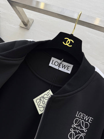 Loewe 25 Logo Jersey Track Jacket Black Cotton