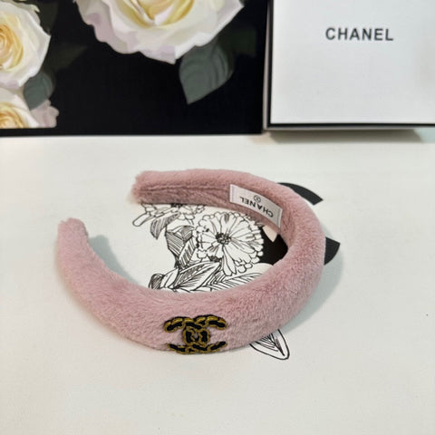 FLAMINGO PINK SHEARLING HEADBAND 151383