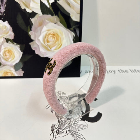 FLAMINGO PINK SHEARLING HEADBAND 151383