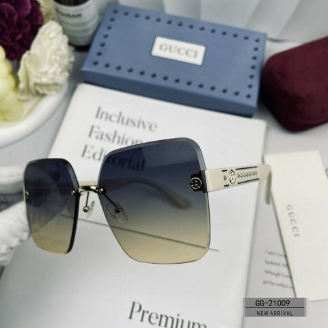 CRYSTAL STUDDED SQUARE FRAME SUNGLASSES 21009 IN ACETATE