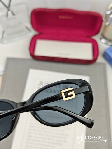 OVAL FRAME SUNGLASSES 58053 IN ACETATE