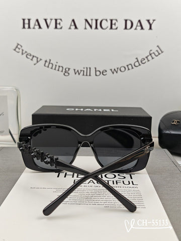 SQUARE SUNGLASSES 55133 IN ACETATE METAL FRAME